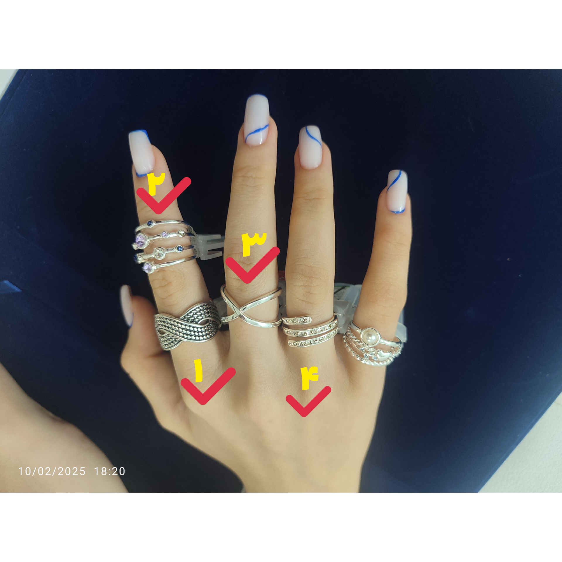 انگشتر استیل نقره ای ضدآب ضدحساسیت