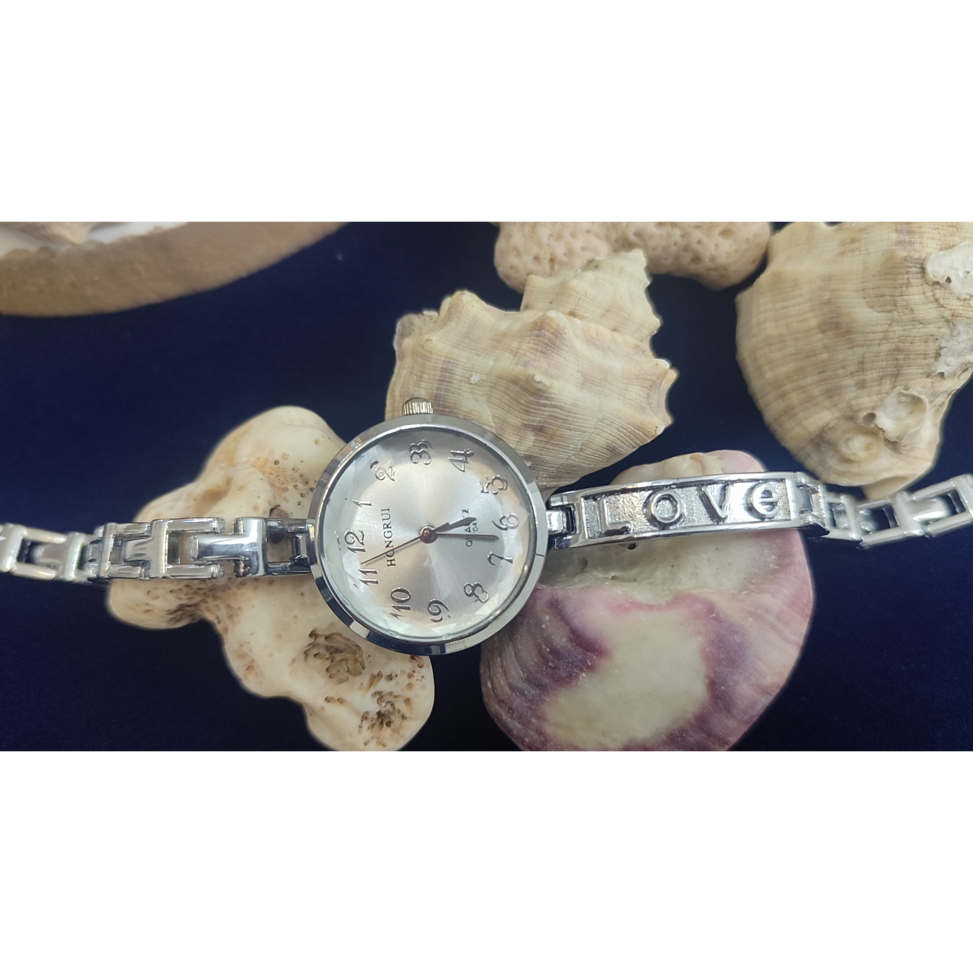 ساعت مچی زنانه بنداستیل نقره ای ظریف و زیبا